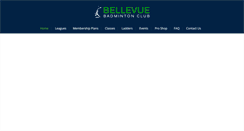 Desktop Screenshot of bellevuebadminton.com
